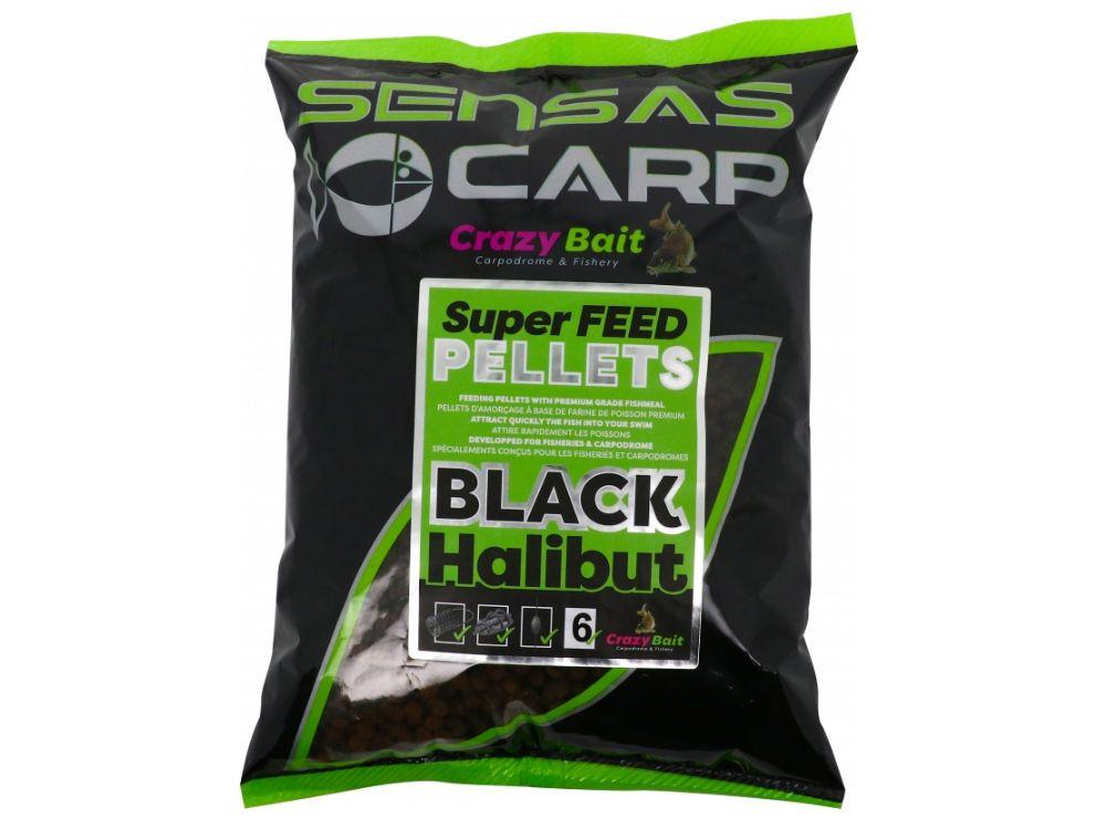 Sensas SENSAS SUPER FEEDS PELLETS BLACK HALIBUT 2MM