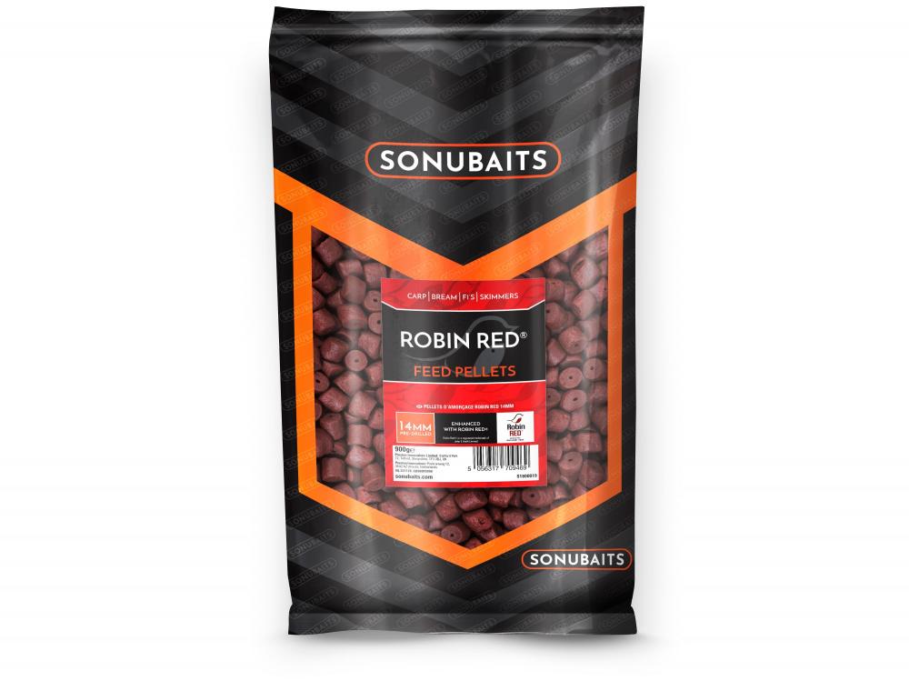 SonuBaits Sonubaits ROBIN RED FEED (DRILLED) 14MM