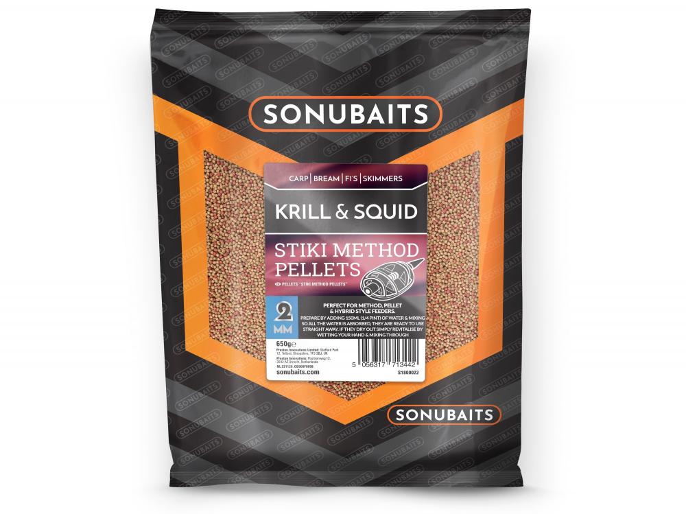 SonuBaits Sonubaits STIKI KRILL & SQUID METHOD PELLETS 2MM