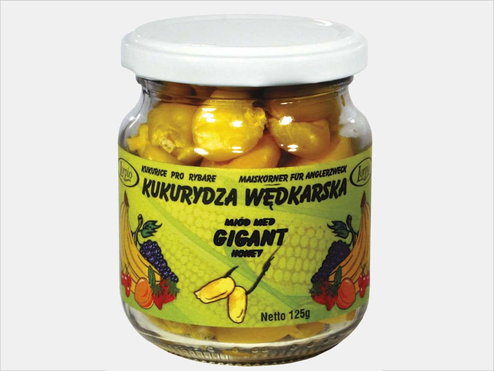 Lorpio Kukurydza GIGANT aromatyzowana barwiona miód - żółta